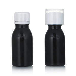 60ml Empty pet plastic cough syrup bottle wholesale | liquid medicine | child lock | manufacturer | LaiyangPackaging.com