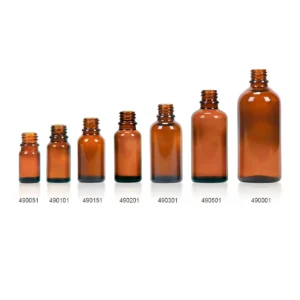 18mm amber glass medicine dropper bottles Ref. | LaiyangPackaging.com