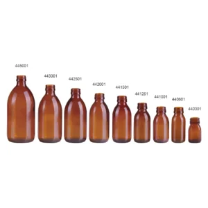 pp 28 amber glass syrup bottles | LaiyangPackaging.com