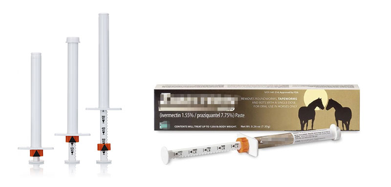 horse oral dosing syringe | Zimecterin gold paste | LaiyangPackaging.com
