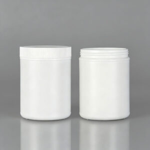 White HDPE Plastic Straight Sided Wide Mouth Jars | laiyangpackaging.com | 500cc, 800cc, 1000cc, 1200cc,1500cc, 2000cc | HDPE or PCR HDPE on request