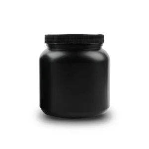 HDPE Protein Powder Jar | Black,White,HDPE Canisters | Round Shoulder, Short Neck | laiyangpackaging.com | 1L, 1.1L, 1.25L, 2L, 3L, 4.5L| HDPE or PCR HDPE on request