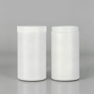 White HDPE Plastic Straight Sided Wide Mouth Jars | laiyangpackaging.com | 500cc, 800cc, 1000cc, 1200cc,1500cc, 2000cc | HDPE or PCR HDPE on request