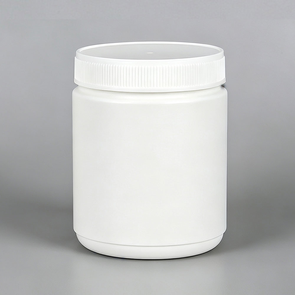 White HDPE Plastic Straight Sided Wide Mouth Jars | laiyangpackaging.com | 500cc, 800cc, 1000cc, 1200cc,1500cc, 2000cc | HDPE or PCR HDPE on request